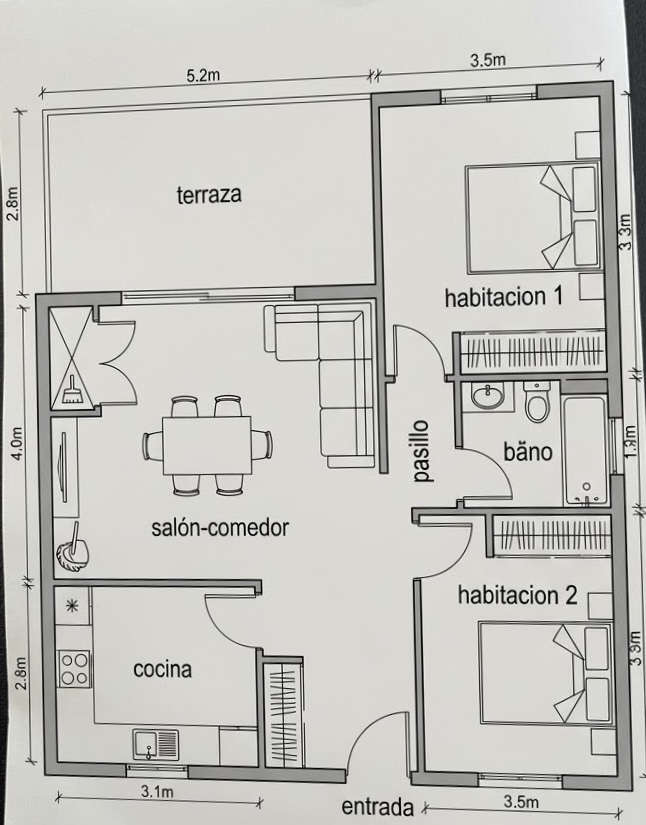 Pieni huoneisto myynnissä Zona Galúa-Calnegre (La Manga del Mar Menor)